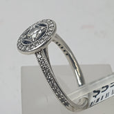 LADIES PANDORA SILVER CZ RING 3.3GMS Ring Size L / 6 US